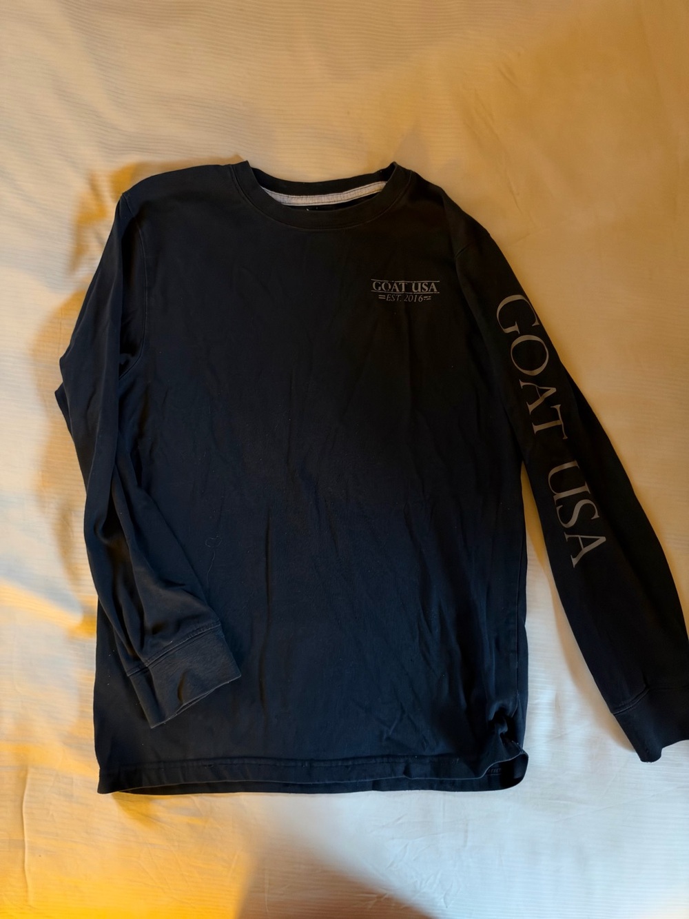 GOAT USA Kids' Long Sleeve Crew Tee - Black